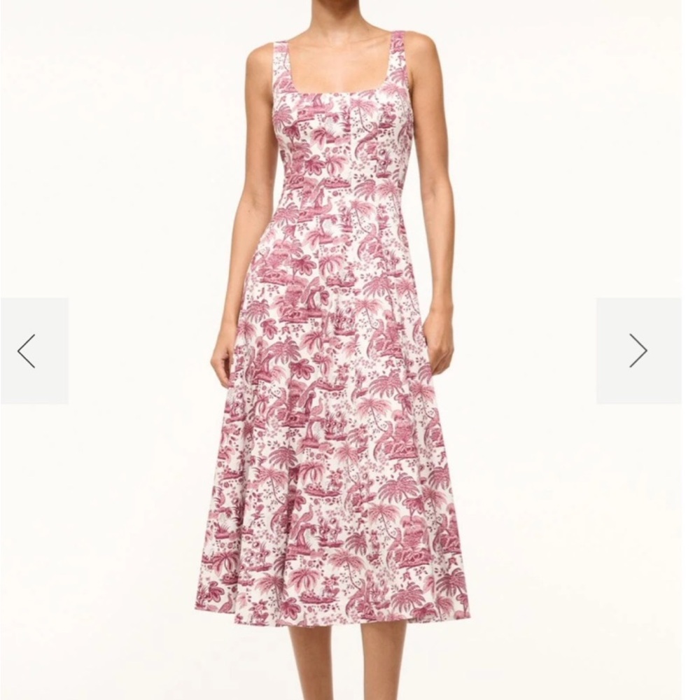 Staud Wells Dress in Bordeaux